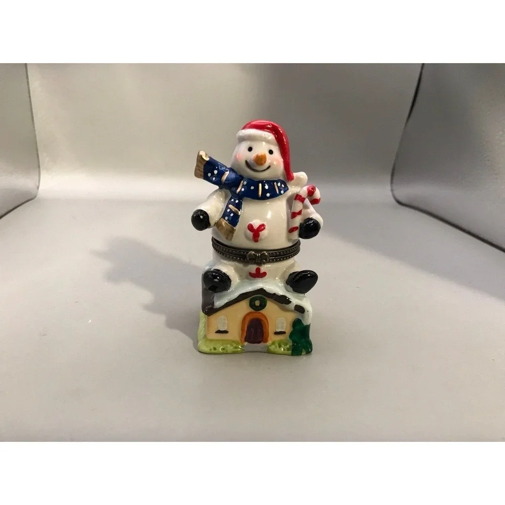Snowman trinket box